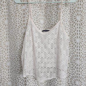 Lace mesh tank